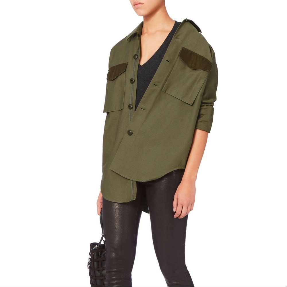 SOLD NWT Rag & Bone Button Military Shirt - Picture 8 of 8